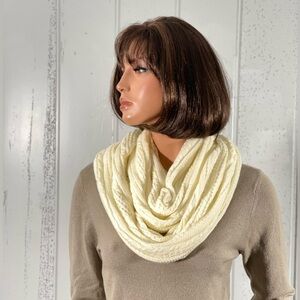 *Garage Women's Cream Knitted Infinity Scarf